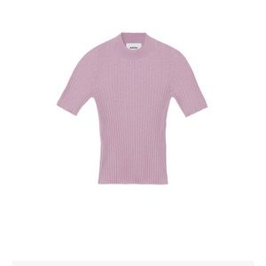 NANUSHKA ANGE RIB KNIT SHORT SLEEVED CREW NECK